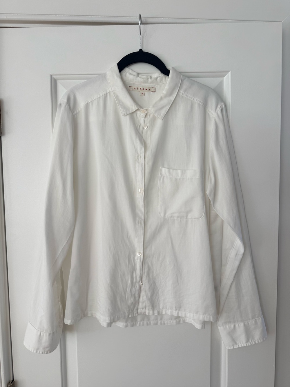 Xirena White Beau Cotton Poplin Button Down Shirt - Size Small NWOT